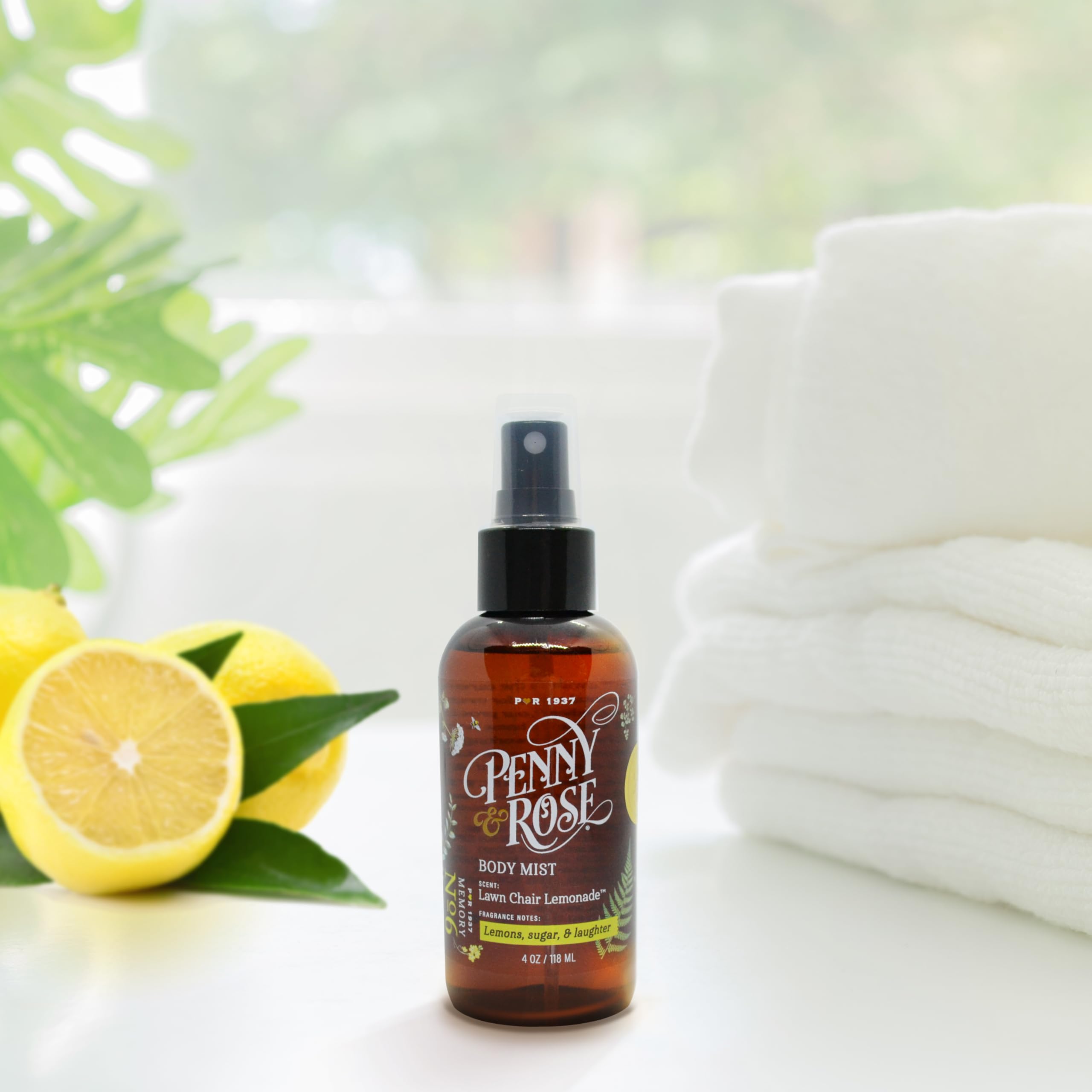 Penny & Rose Body Mist - Refreshing Lawn Chair Lemonade Fragrance for Women | Lightweight Summer Perfume for Daily Wear, Beach Outings & Outdoor Activities