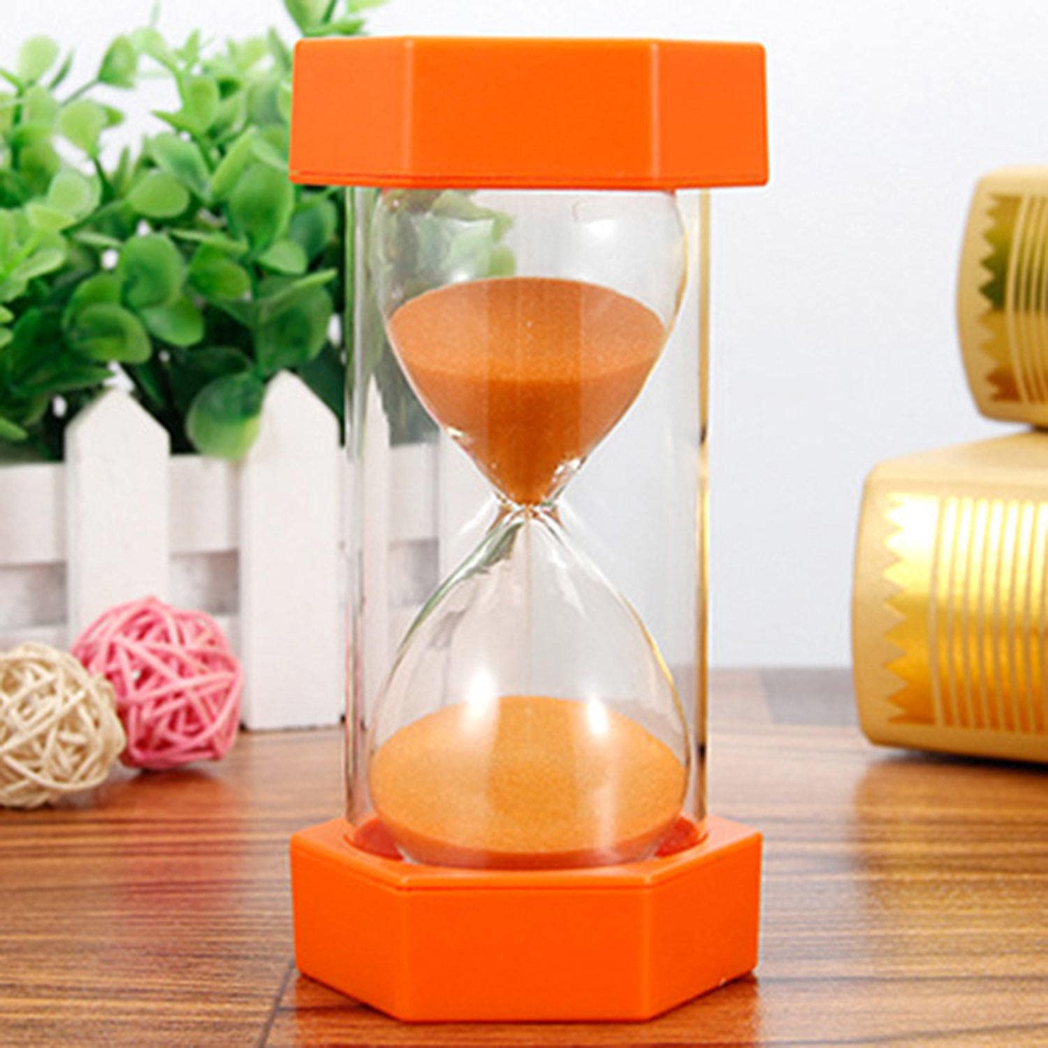 5 Minute Sand Timer Hourglass - Kitchen Timer, Kids Game, Classroom Tool, Meditation Aid, Gift for Students & Teachers (AA Battery)