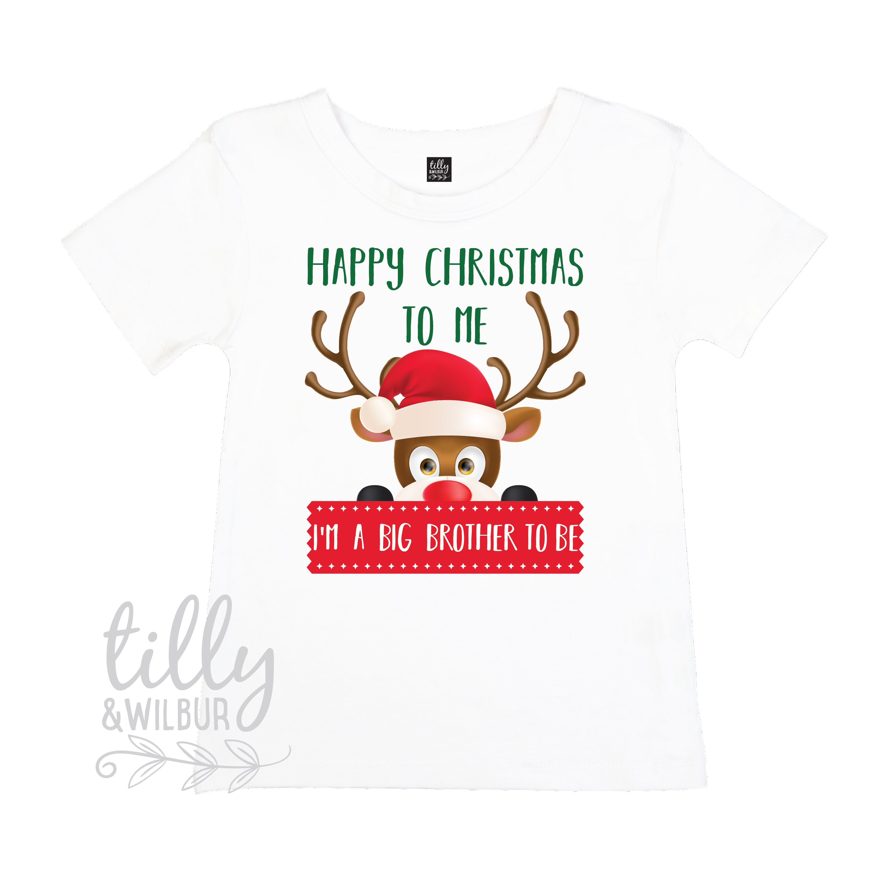 Big Brother To Be Christmas T-Shirt - Funny Sibling Announcement Gift for Expecting Parents - Perfect for Gender Reveal, Baby Shower & Holiday Celebrations