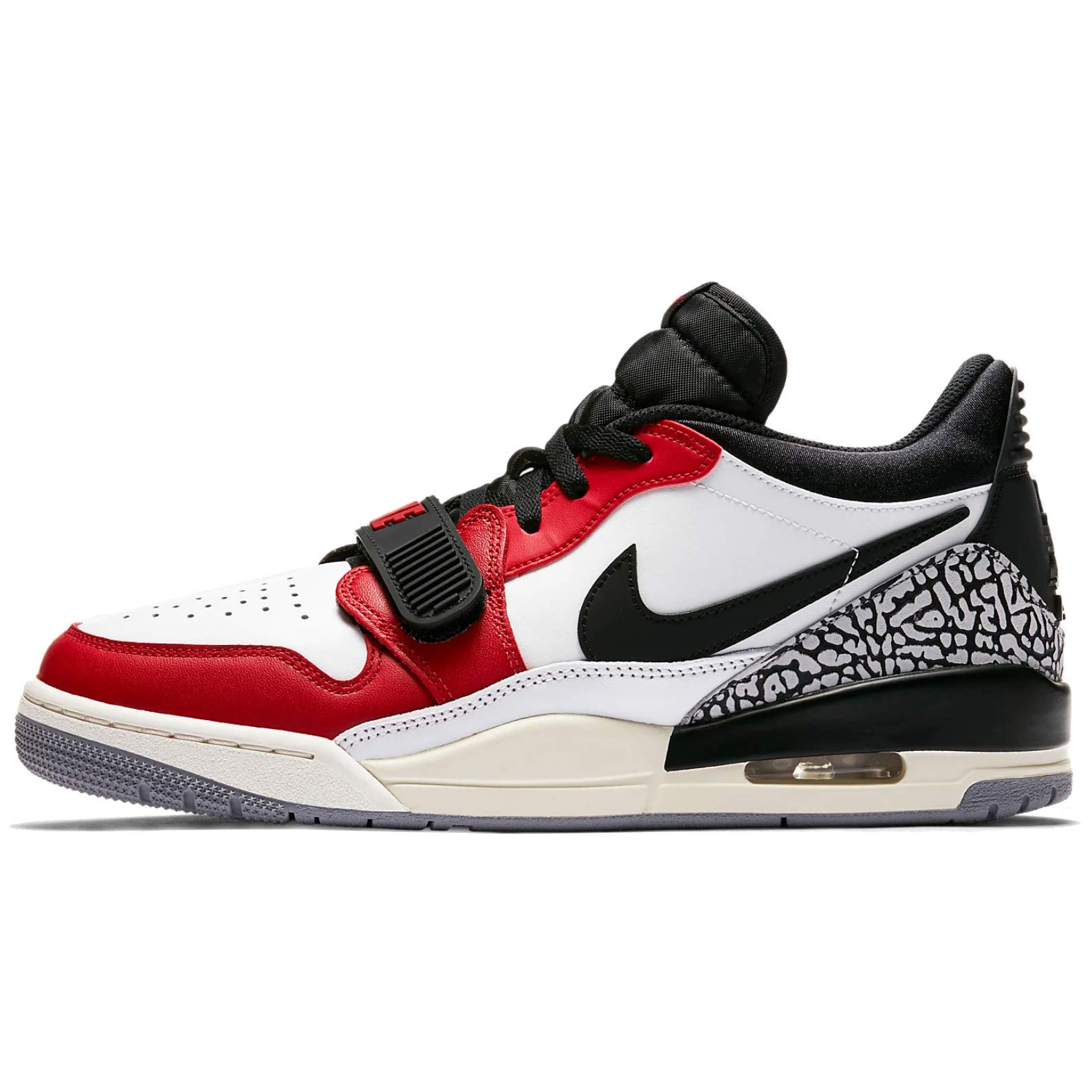 Nike Air Jordan Legacy 312 Low Men's Sneakers - Size 9 White/Black (CD7069-106) | Casual Streetwear & Basketball Shoes for Everyday Comfort