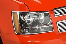 2007-2013 Chevy Avalanche Headlight Bezels - 2 Piece Chrome Trim Kit for Improved Style & Visibility | Perfect for Upgrades & Customization