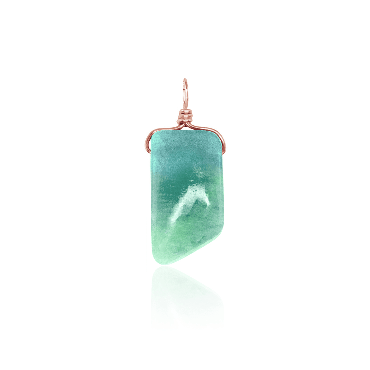 Small Smooth Amazonite Crystal Pendant with Gentle Point - Healing Stone Necklace for Stress Relief & Positive Energy - Perfect for Meditation, Yoga & Spiritual Jewelry Gifts