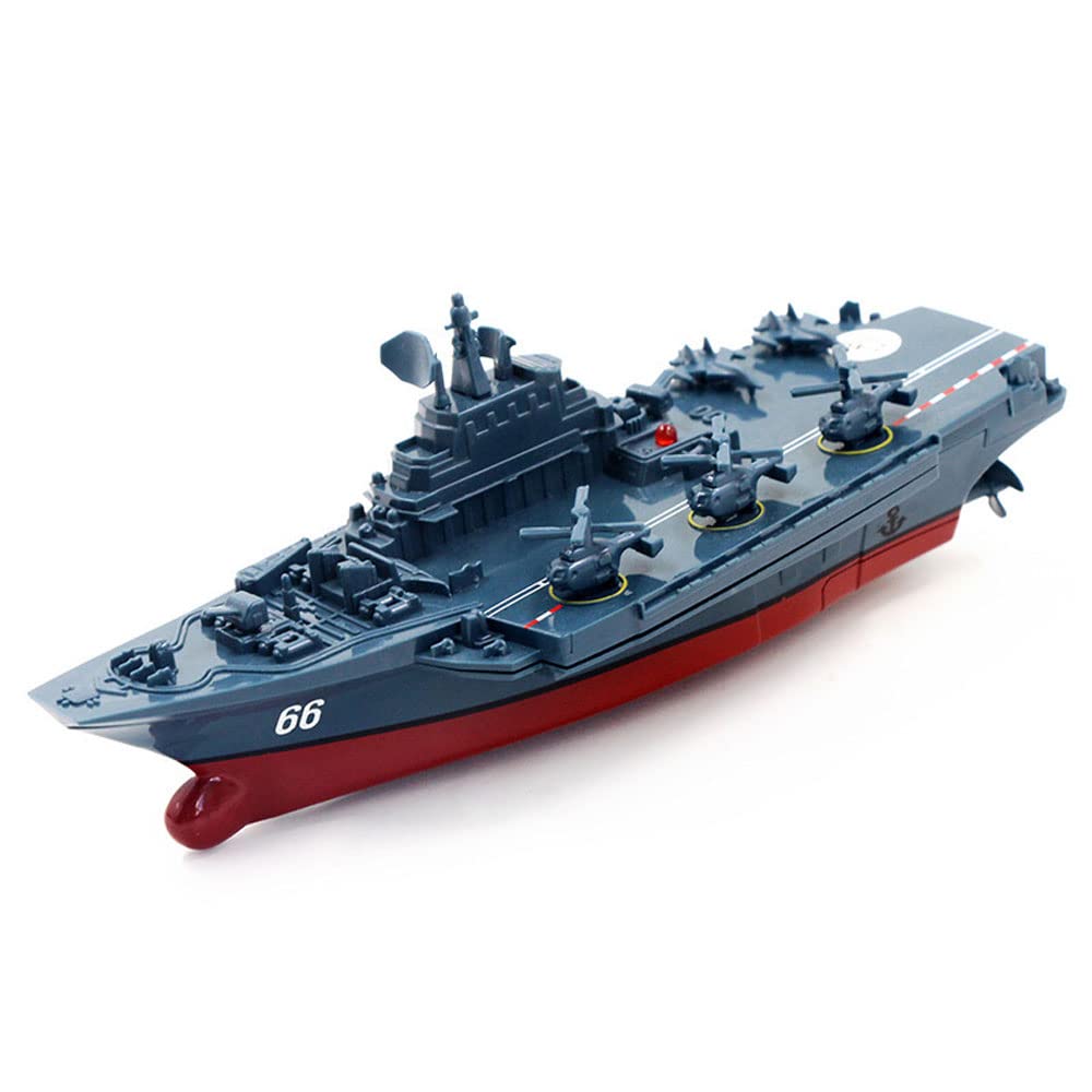 2.4GHz RC Battleship Toy - Waterproof Military Model for Kids Outdoor Play
