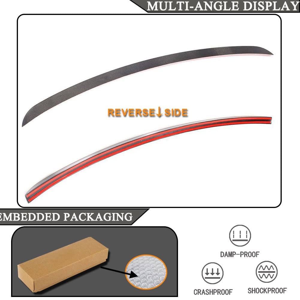 MCARCAR Carbon Fiber Trunk Spoiler for 2019-2023 BMW X5 G05 - Rear Middle Boot Wing Lip (Style A) | Enhances Aerodynamics & Sporty Look | Perfect for Car Enthusiasts & Performance Upgrades