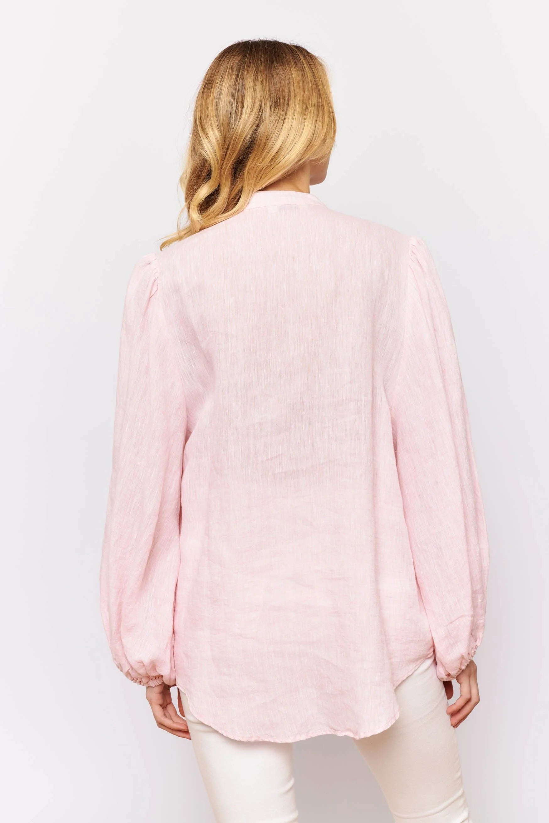 Charade Shirt in Sherbert Linen - Women's Casual Linen Top for Summer | Perfect for Beach Outings, Brunch Dates & Weekend Getaways