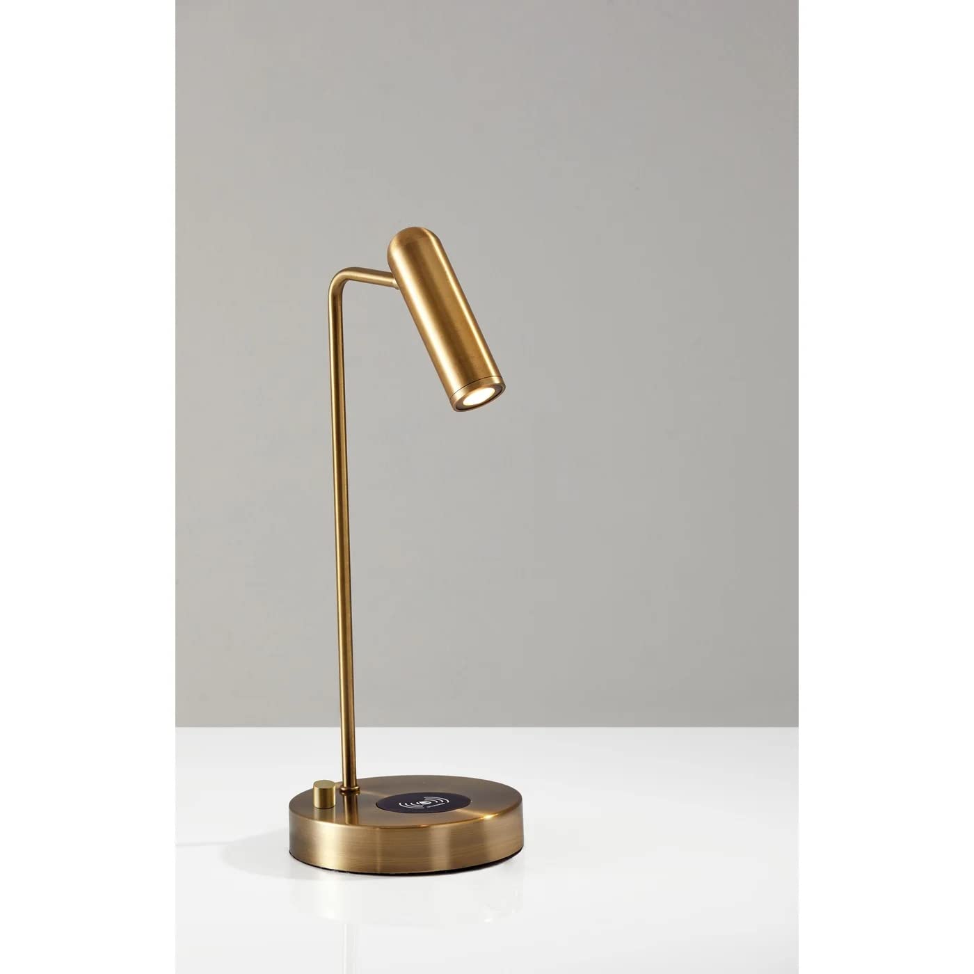 Adesso 3162-21 Kaye LED Desk Lamp with Wireless Charging - 7W Bright LED Light, 5W QI Wireless Charger & USB Port - Perfect for Home Office, Study, Bedroom Nightstand & Workspace Lighting