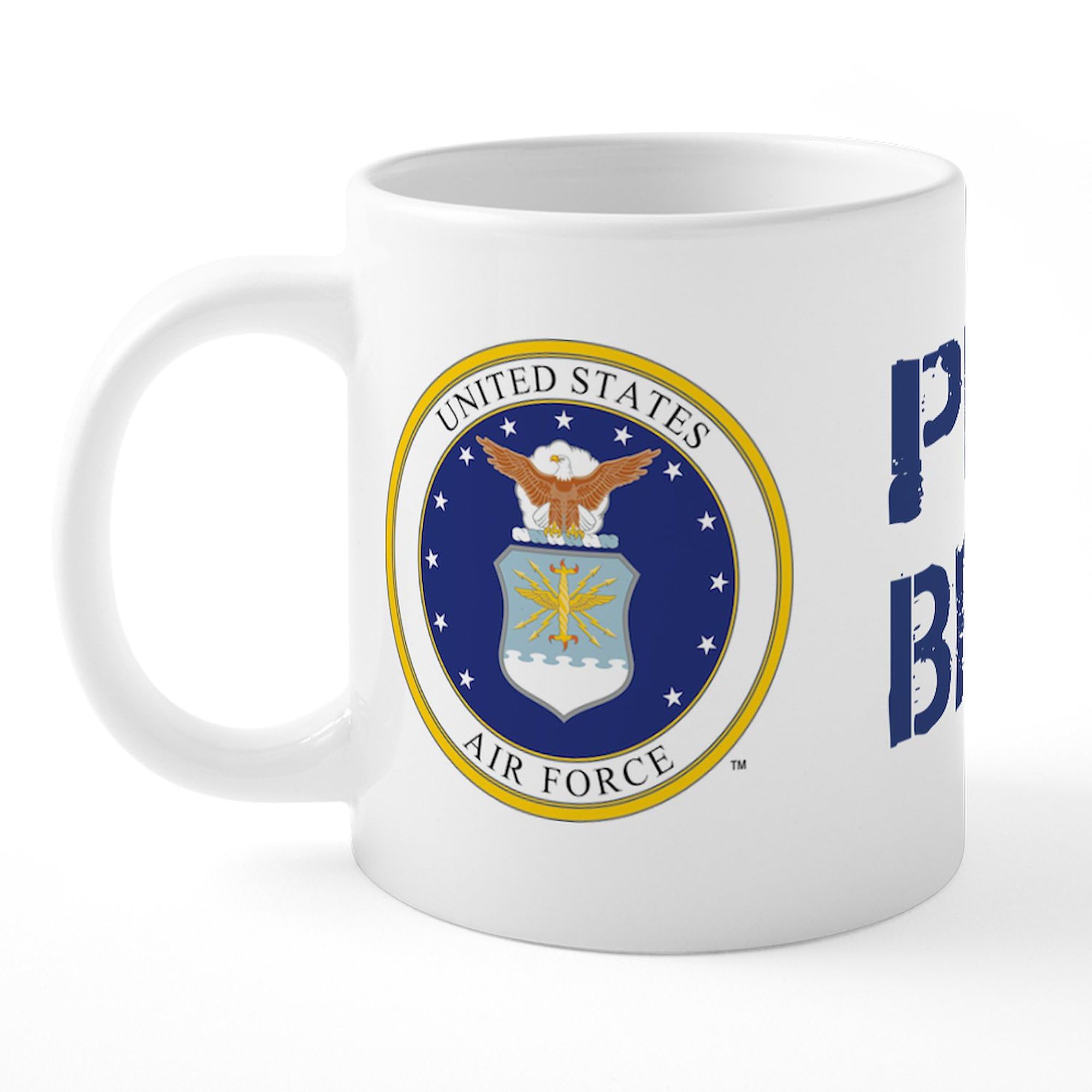USAF Proud Brother 20 oz Ceramic Coffee Mega Mug - Large Insulated Coffee Cup for Military Support, Perfect for Home, Office & Gifts