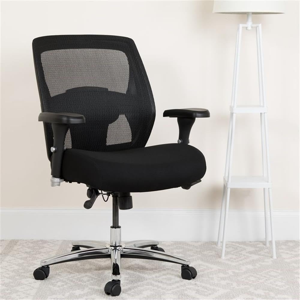 UrbanPro Contemporary Big and Tall Swivel Office Chair - Black Ergonomic Executive Chair for Heavy Duty Use - Perfect for Home Office, Gaming & Workspace Comfort