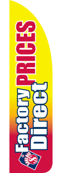 Custom Feather Flag Banner for Sidewalk Advertising - High Quality, Factory Direct Prices (Flag Only) - Perfect for Outdoor Events, Grand Openings & Promotions
