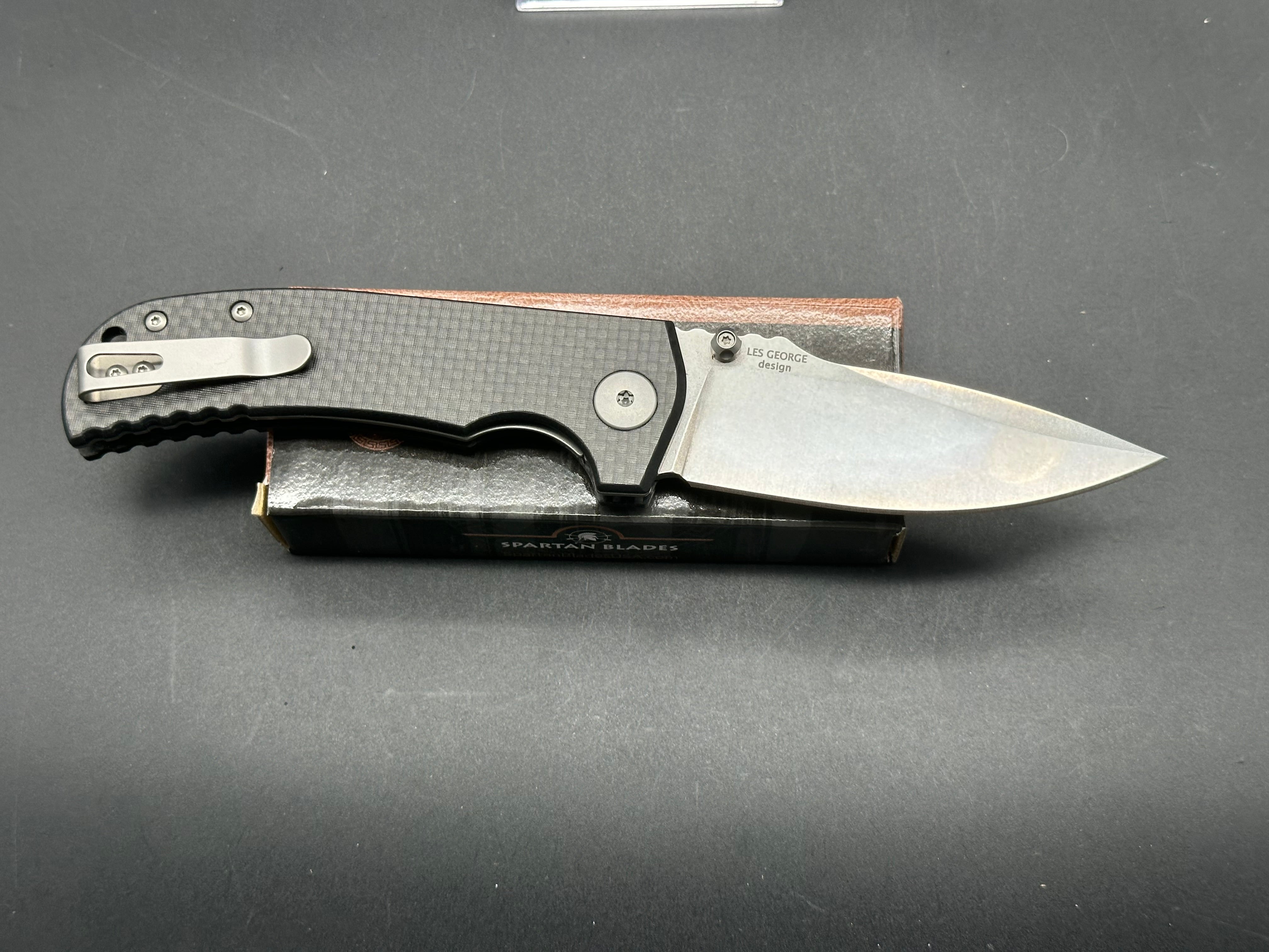Spartan Blades George Astor Liner Lock Folding Knife - 3.5