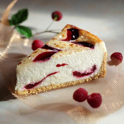 Sweet Street White Chocolate Raspberry Cheesecake - 1 Count | Gourmet Dessert for Parties, Holidays & Special Occasions