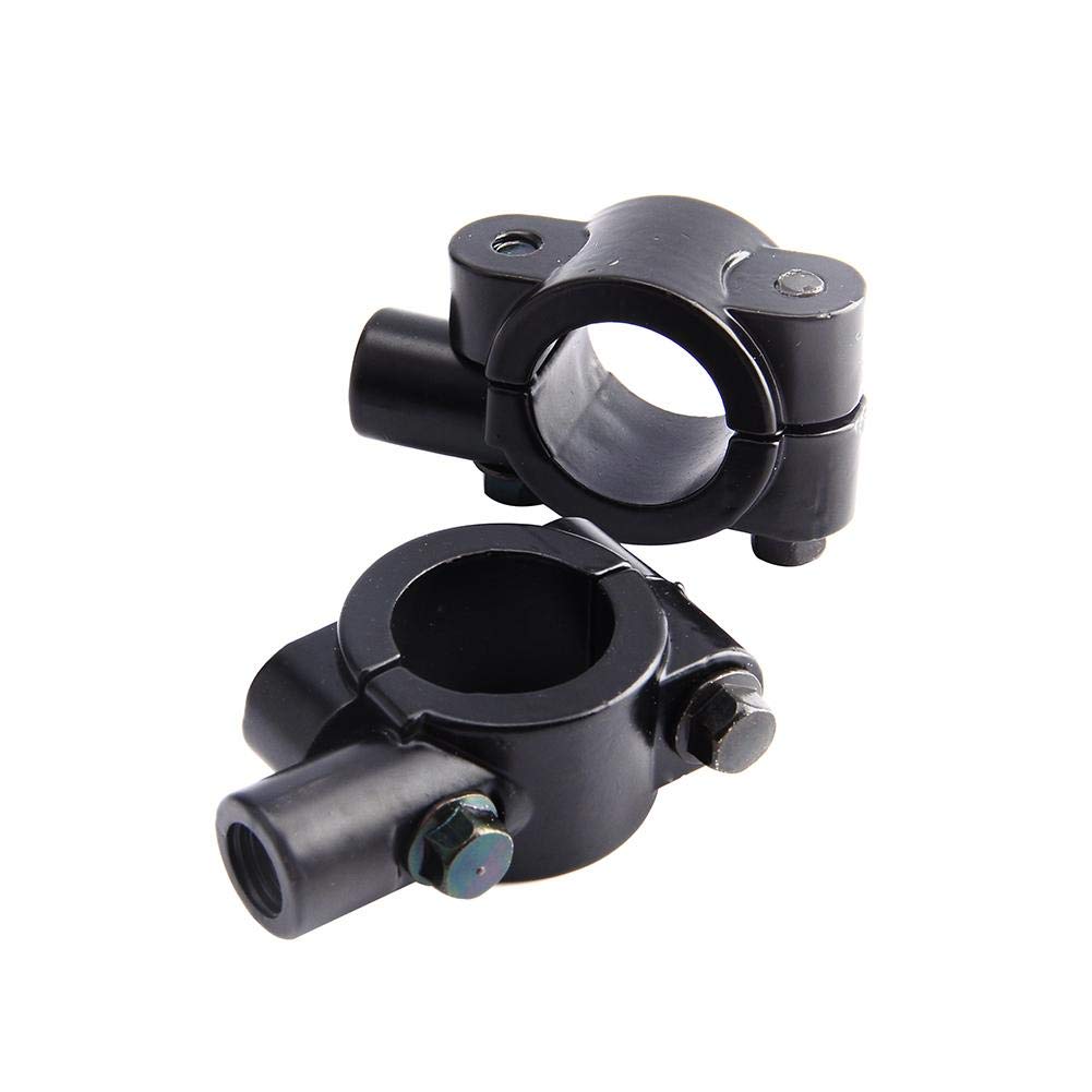 Universal Motorcycle Mirror Mount Clamps 10mm 7/8