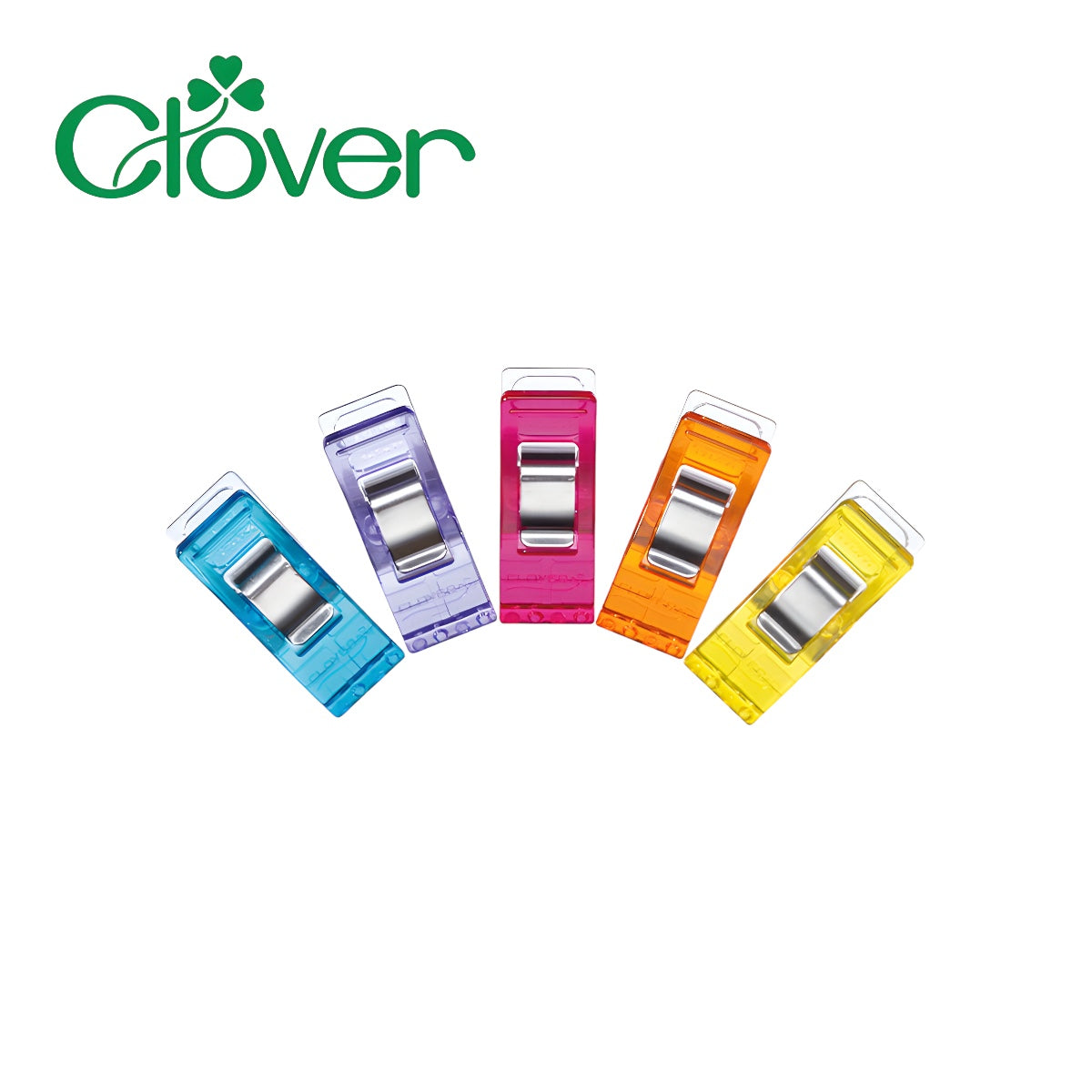 Clover Wonder Clips - 50-Piece Assorted Color Sewing Clips for Quilting, Crafting & DIY Projects | Perfect for Fabric, Binding & Hemming