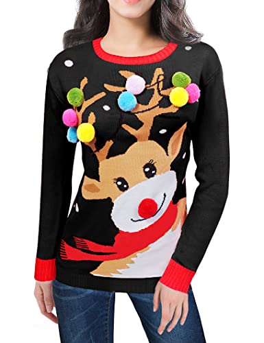 Colorful Deer Black