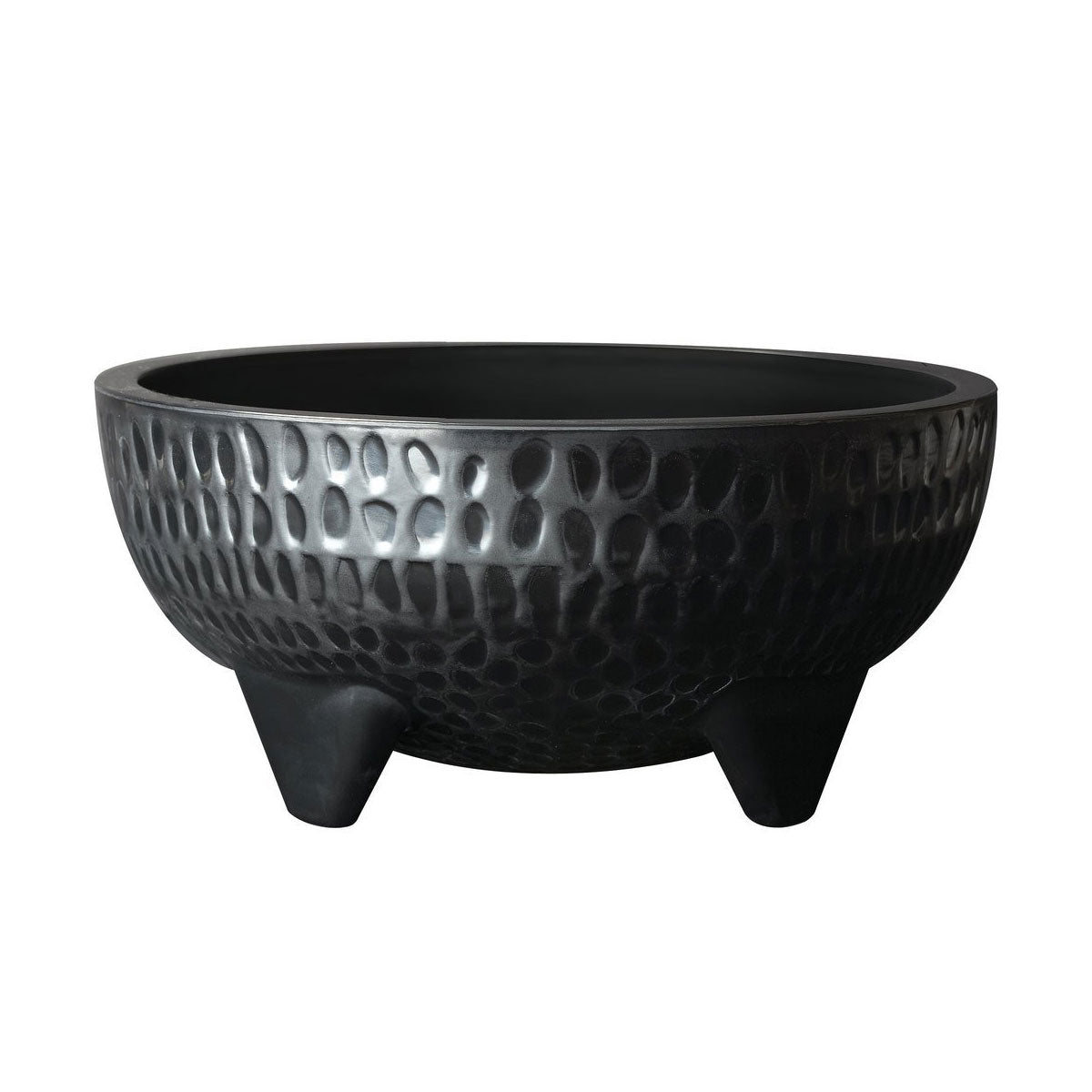 Premium 64 oz Black Melamine Molcajete Salsa Bowl - Authentic Mexican Style Mortar & Pestle for Guacamole, Salsa, Dips - Durable BPA-Free Serving Dish for Parties, Restaurants, Home Kitchen Use