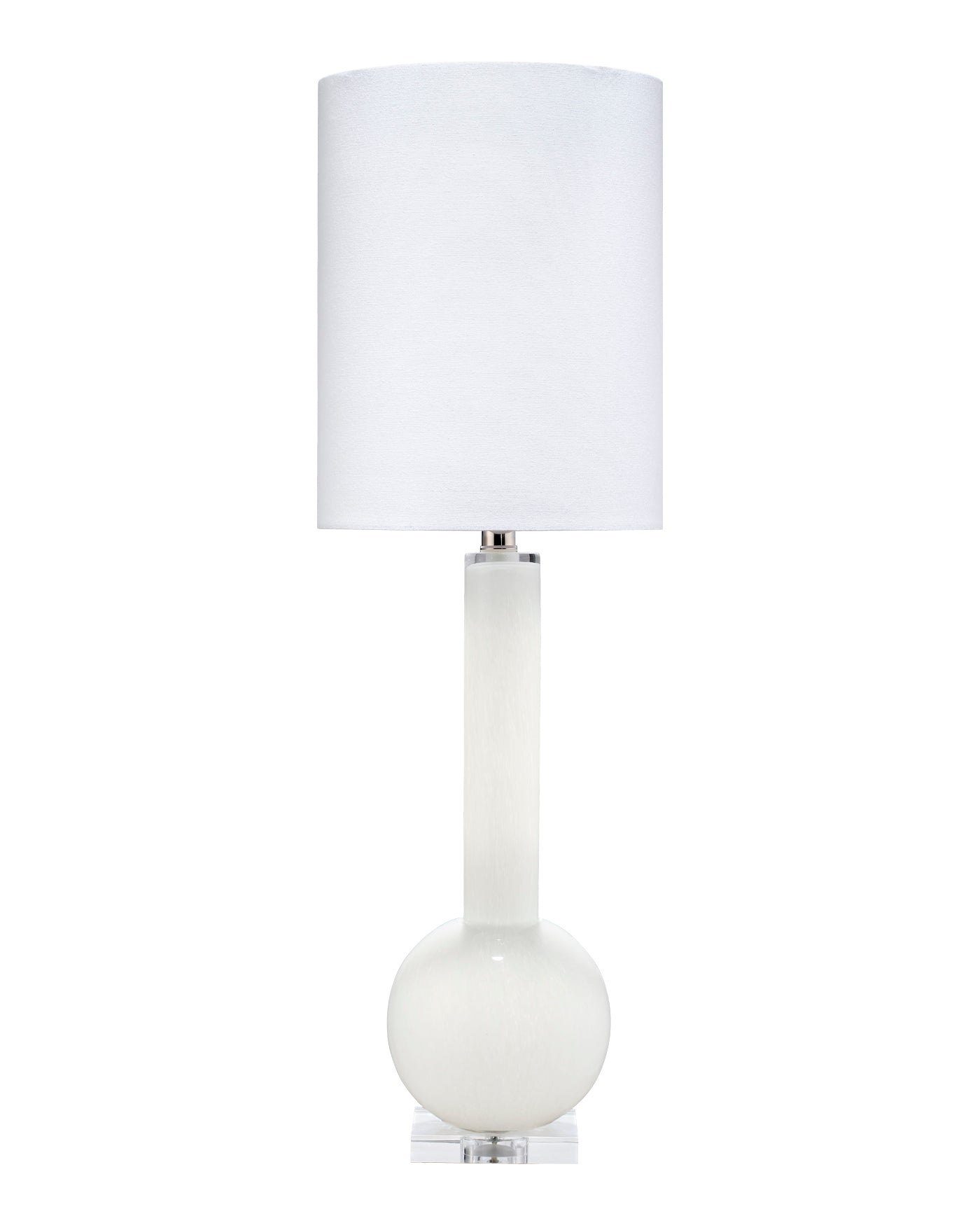 Modern White Studio Table Lamp - Adjustable Brightness LED Desk Light for Home Office, Reading & Study | Perfect for Workstations, Bedrooms & Living Rooms