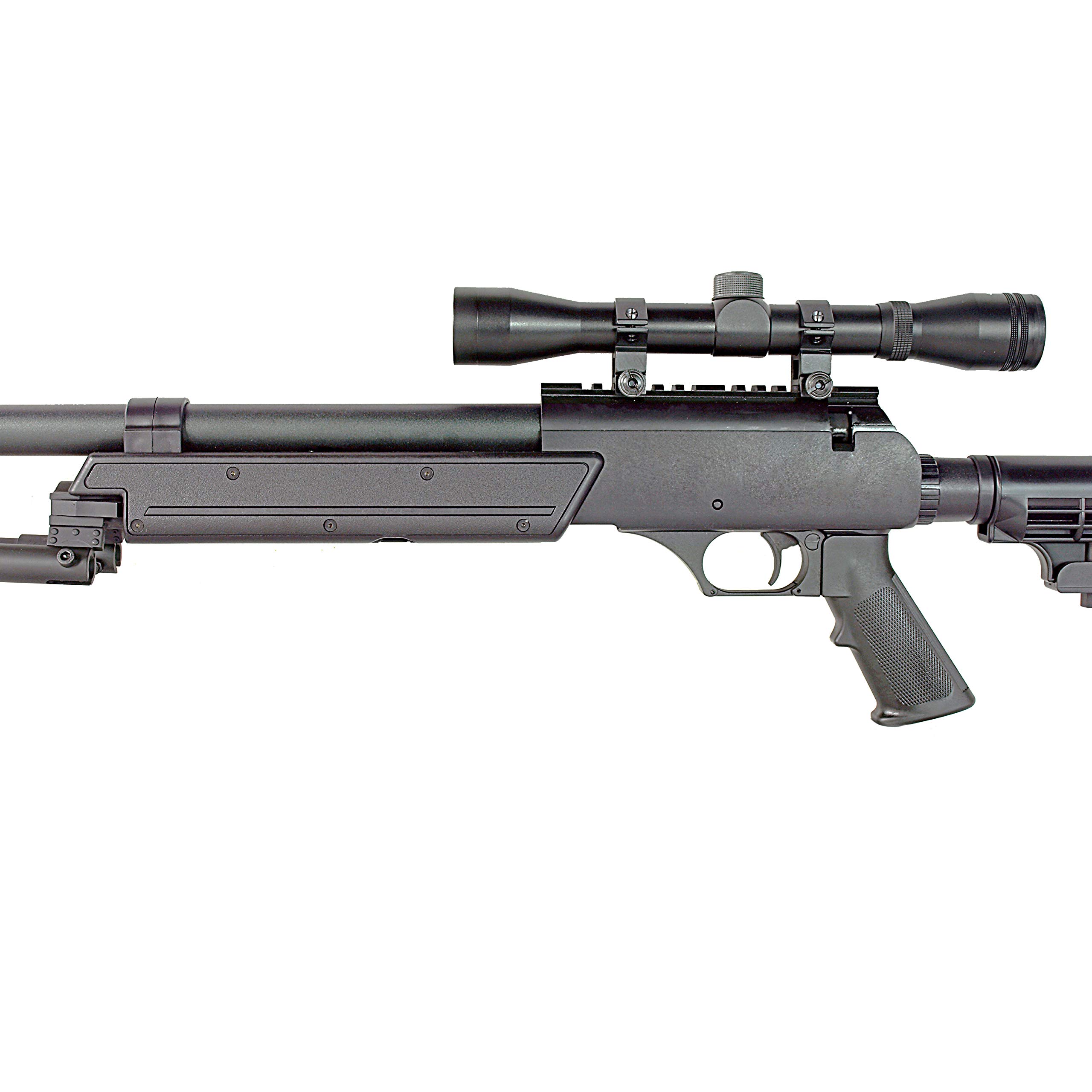 BBTac High-Power Precision Spring Airsoft Sniper Rifle - Heavy Duty Metal Construction with 3x32 Scope & Adjustable Bipod - Ideal for Target Shooting, Airsoft Battles & Outdoor Training
