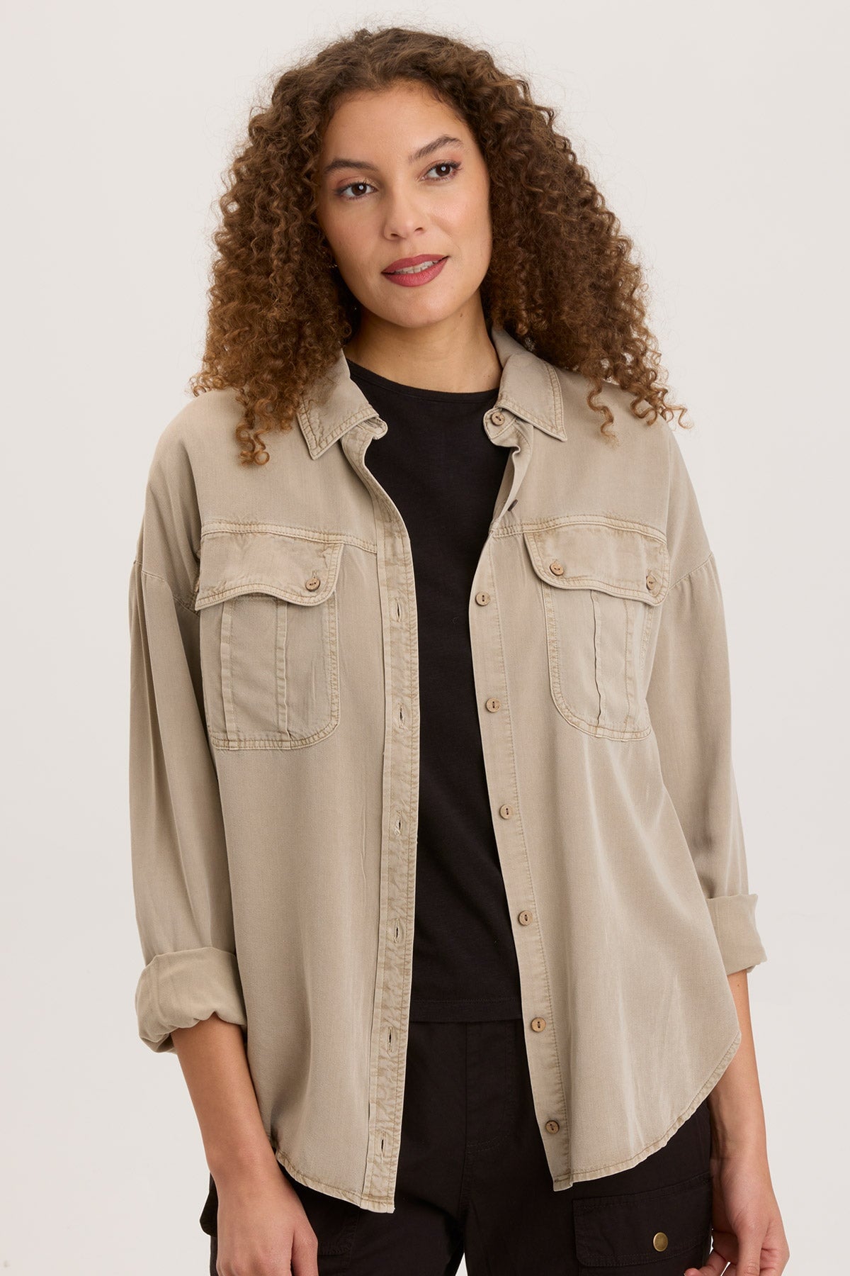 Men's Classic Twill Smithson Button-Up Shirt - Casual & Business Wear for Office, Date, and Outdoor Activities