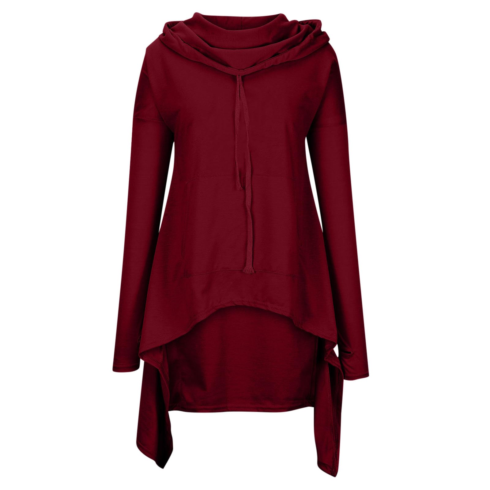 Women's Gothic Oversized Hooded Sweatshirt - Long Sleeve Turtleneck Y2K Graphic Pullover for Fall 2023 | Cute Streetwear Fashion | Perfect for Halloween, Casual Outfits & Layering in Cool Weather