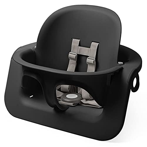 Stokke Steps Baby High Chair and Bouncer Set in Black - Modern Nursery Essentials for Feeding, Playtime, and Relaxation