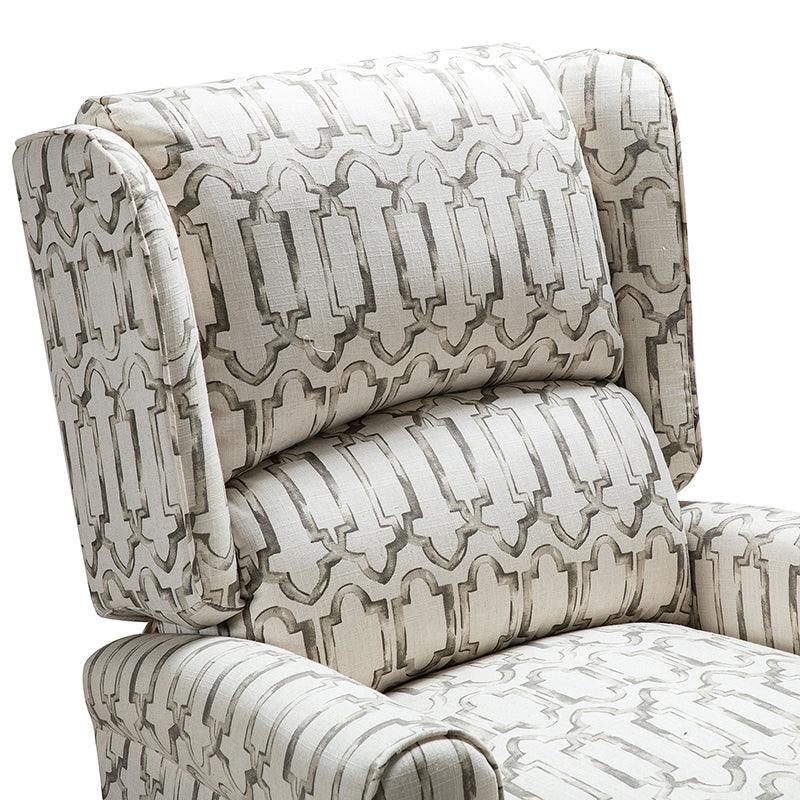 Erdeni Upholstered Manual Wingback Recliner Chair - Comfortable Living Room Armchair with Smooth Reclining Mechanism - Perfect for Home Theater, Reading Nook & Relaxation