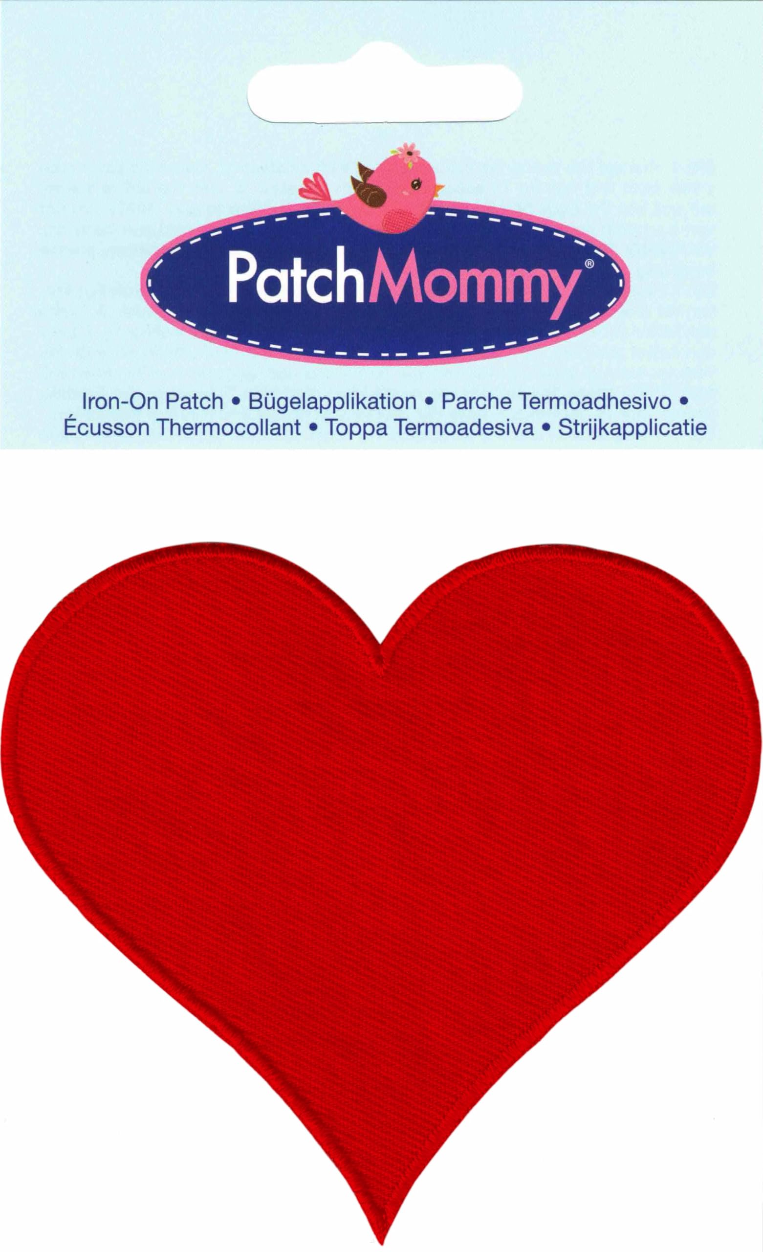 Heart Iron On Patch for Kids - Embroidered Applique for Clothes, DIY Sew On Patches for Jackets, Jeans & Backpacks - Perfect for School, Gifts & Craft Projects