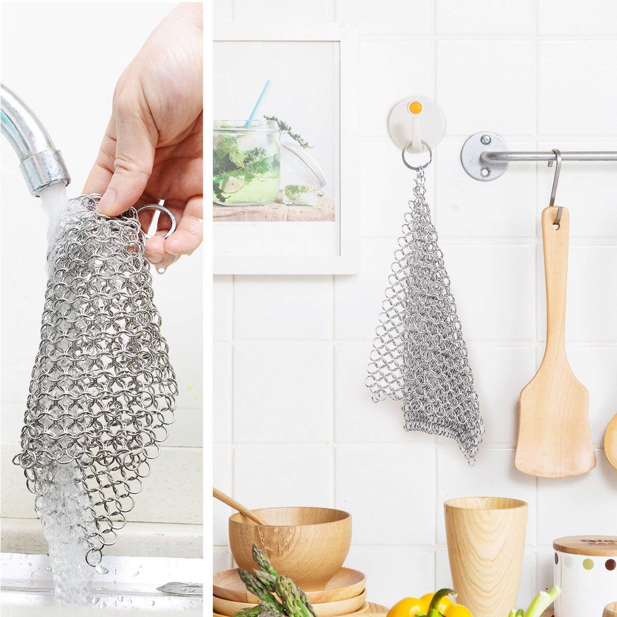 316L Stainless Steel Chainmail Scrubber 8