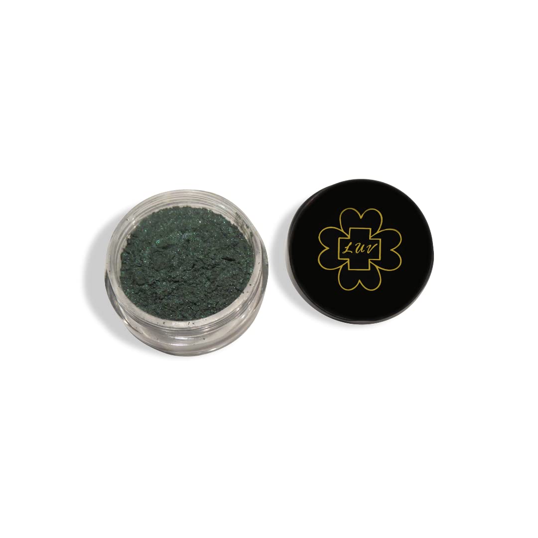 Mineral Loose Eyeshadow Pigment - 3g | Vegan, Gluten-Free, Talc-Free & Paraben-Free | Dark Forest Green | Perfect for Makeup Artists & DIY Cosmetics | Great for Professional Makeup, Halloween Looks & Creative Eye Art