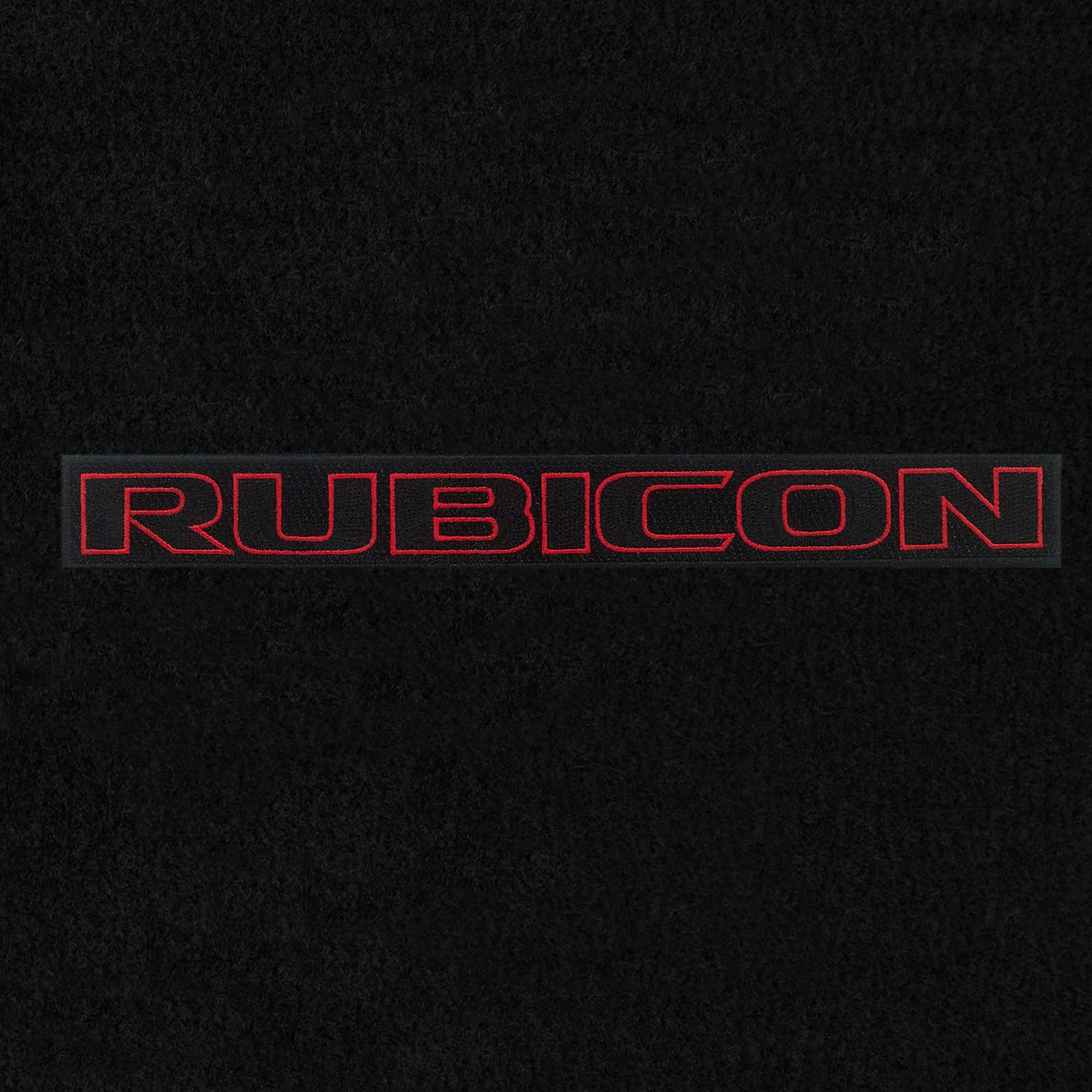 Premium Luxury Custom-Fit Carpeted Floor Mats for Jeep Gladiator 2020-2022 - Black 4-Piece Set with Rubicon Logo | All-Weather Protection & Enhanced Interior Style for Off-Road Adventures & Daily Commutes