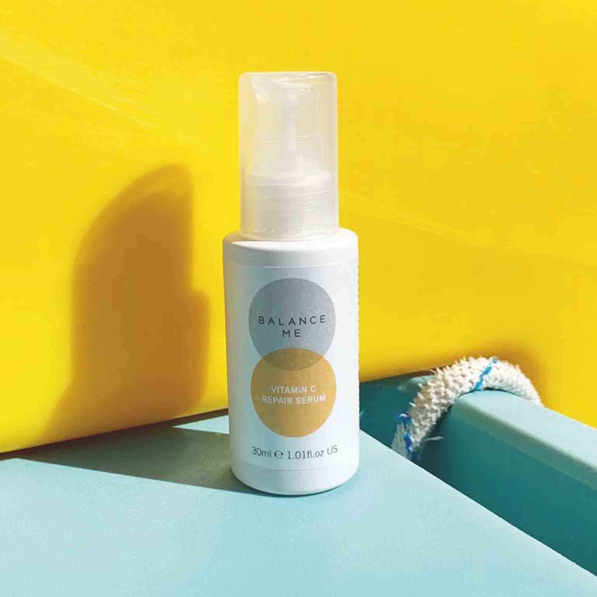 Balance Me Day & Night Antioxidant Duo: Vitamin C Repair Serum & Bakuchiol Smoothing Serum - Vegan, Cruelty-Free Skincare for Skin Renewal - Perfect for Morning & Evening Anti-Aging Routine