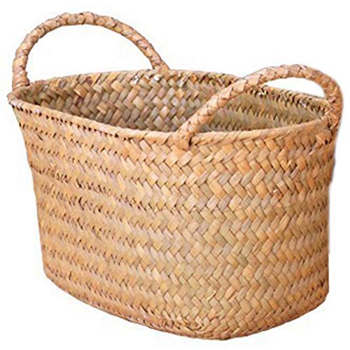 Handmade Woven Rattan Fruit Basket - Eco-Friendly Kitchen Storage Organizer for Fruits, Bread, and Picnic Food | Perfect for Home, Kitchen, and Outdoor Gatherings
