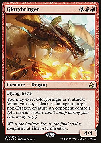 MTG Magic: The Gathering Glorybringer (134) Amonkhet AKH - Premium Dragon Creature Card for Collectors & Players - Perfect for Commander, Standard & Modern Decks