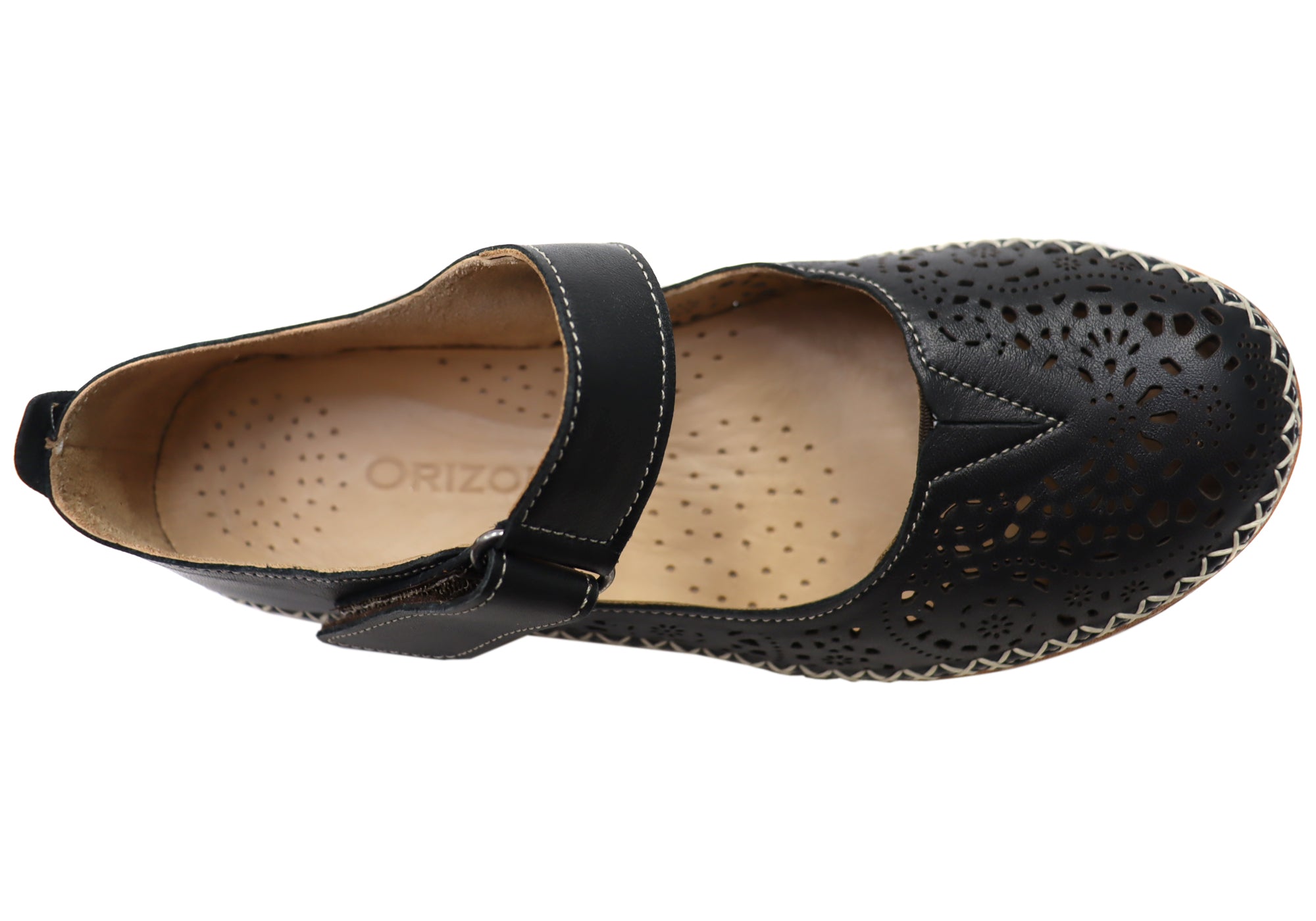 Orizonte Allegra Women's Comfortable Leather Mary Jane Shoes - European Style for Work, Walking & Casual Wear