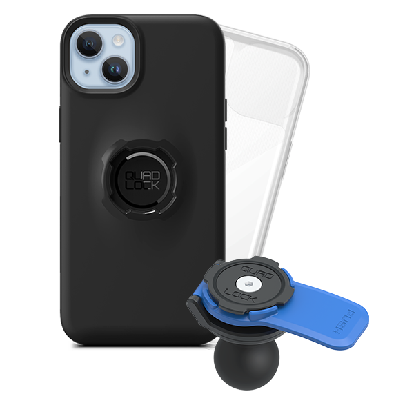 1 Ball Motorcycle Phone Mount Kit - Universal Adjustable Handlebar Holder for iPhone & Smartphones - Perfect for GPS Navigation & Hands-Free Riding