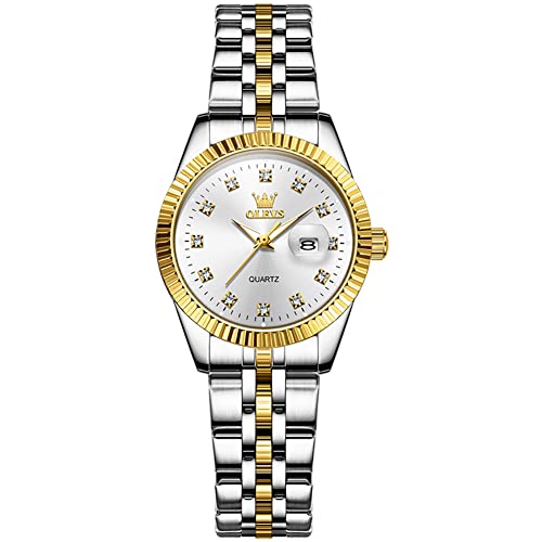 05-White Dial/Two Tone Bracelet