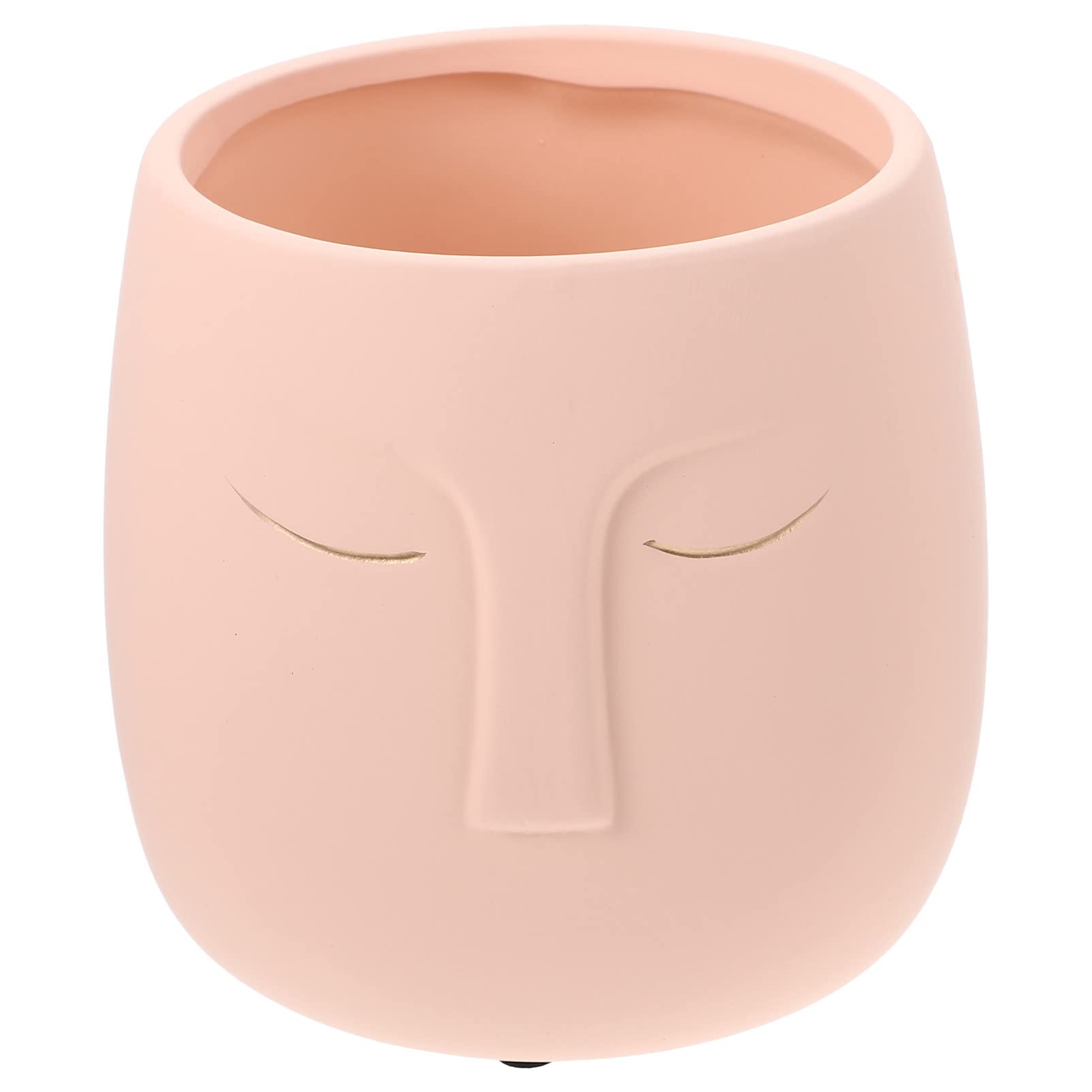 YARNOW Ceramic Face Planter Pot - Human Head Flower Pot for Succulents, Cactus & Plants - Pink Home & Office Decor - Perfect for Indoor Gardening, Desk Decor & Gift Ideas