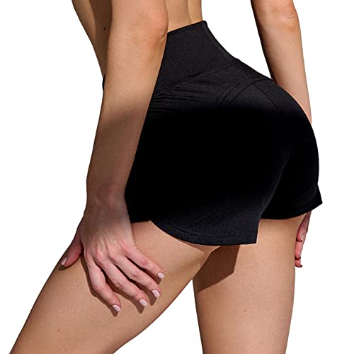 Premium High Waist Biker Shorts for Women - Butt Lifting Workout Shorts with Tummy Control | Gym, Yoga, Running & Lounge Wear