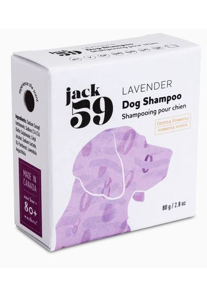 Jack59 Natural Dog Shampoo Bar for Sensitive Skin - Organic, Hypoallergenic & Eco-Friendly Pet Grooming - Perfect for Bathing, Itch Relief & Odor Control at Home or Travel