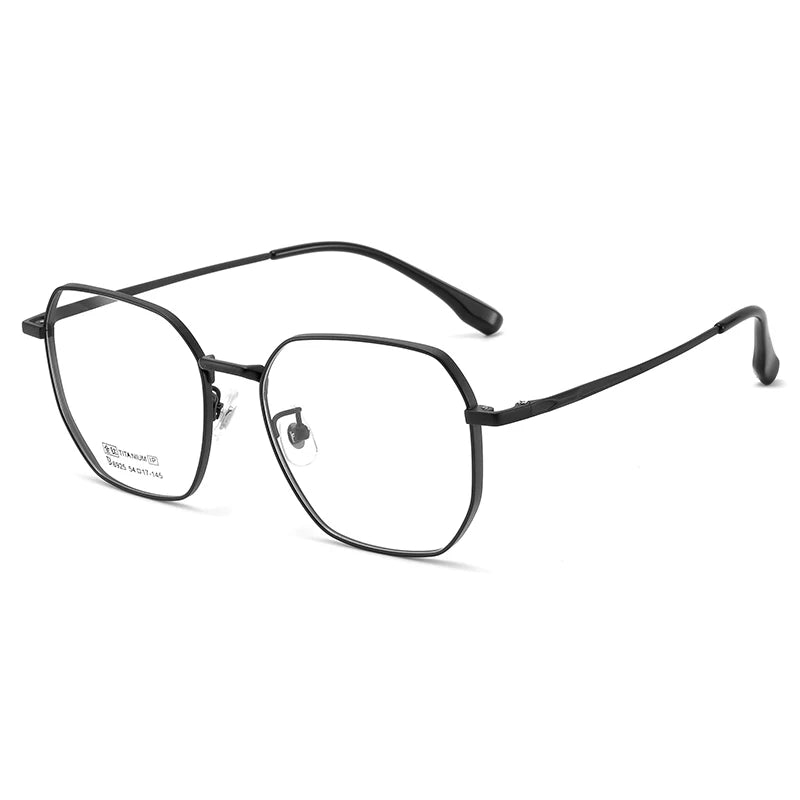Bclear Unisex Full Rim Small Polygon Square Titanium Eyeglasses Frame - Lightweight & Durable My6529 for Work, Reading & Fashion Accessories