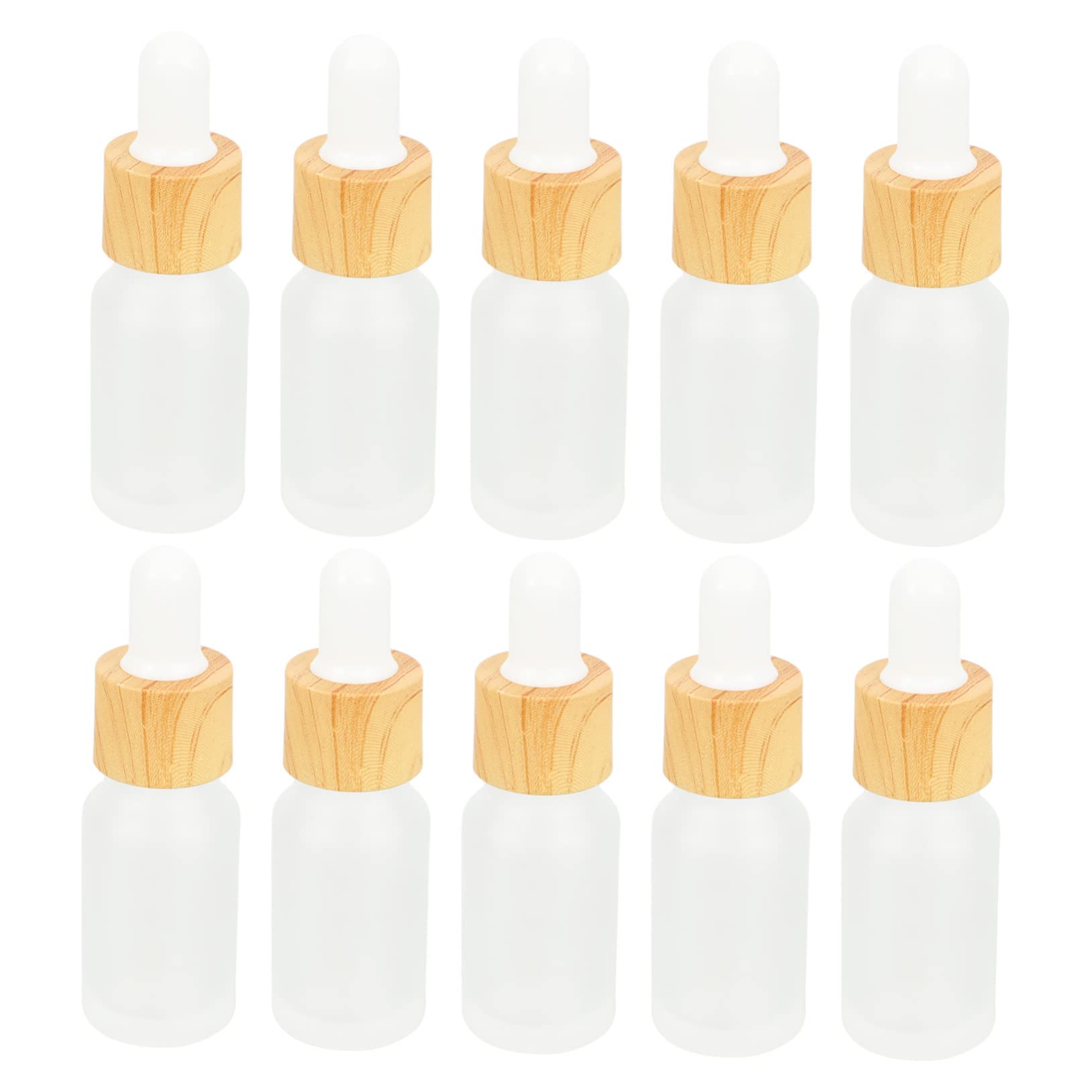 Beavorty 10ml Glass Bottles for Makeup - Portable Liquid Dispenser Containers - Perfect for Travel, DIY Cosmetics & Essential Oils Storage