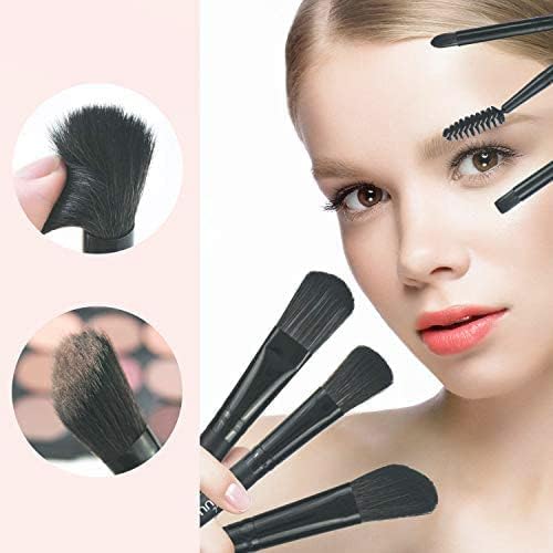 24-Piece Vegan Makeup Brush Set - Soft Synthetic Bristles for Eyeshadow, Foundation, Concealer & Blush | Cruelty-Free Cosmetic Brush Kit (Black) | Perfect for Professional Makeup Artists & Beginners