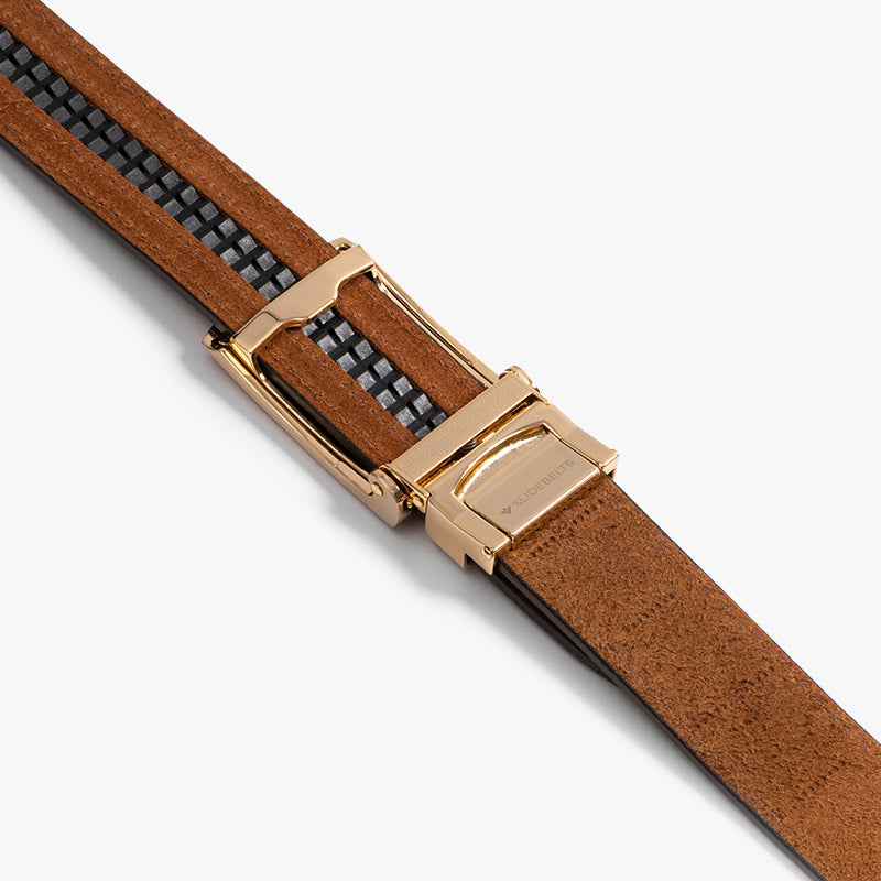 Premium Full Grain Leather Belt for Men - Durable & Stylish Woodland Design - Perfect for Outdoor Adventures, Hiking & Casual Wear