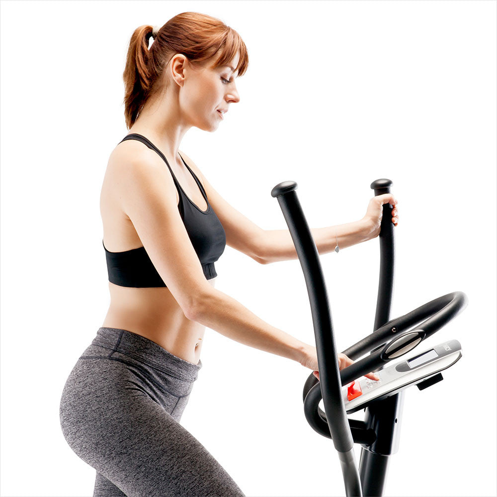 Marcy ME 704 Magnetic Elliptical Trainer Machine - Low Impact Cardio Workout Equipment for Home Gym | Perfect for Indoor Fitness, Weight Loss & Full-Body Training