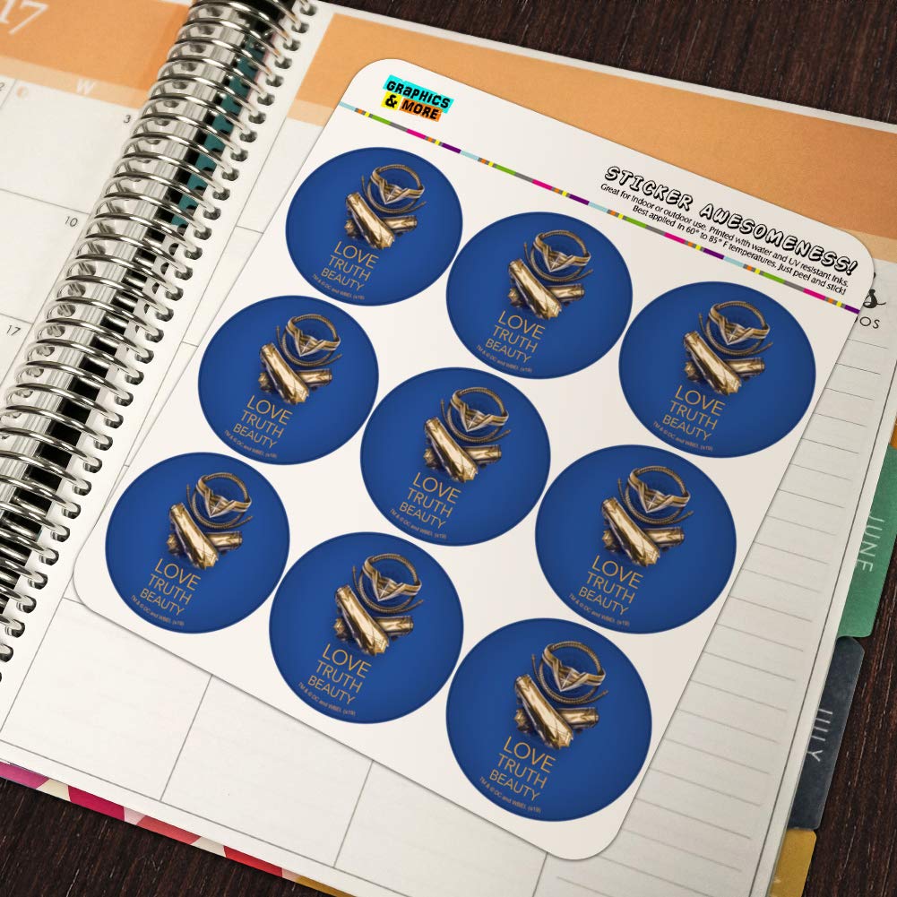 Wonder Woman Movie Themed Planner Stickers - Love, Truth, Beauty Collection for Scrapbooking, Journaling & Crafting - Perfect for Bullet Journals, DIY Projects & Gift Giving