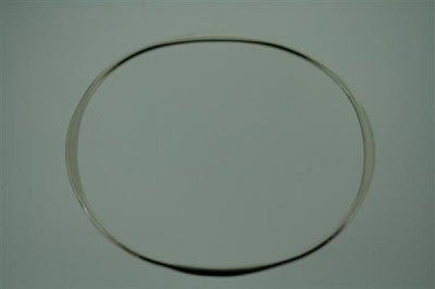 Narrow Flattened Oval Bangle Bracelet for Women - Elegant Minimalist Oval Cuff for Everyday Wear & Special Occasions