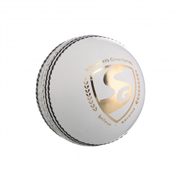 Premium SG 20 Shield White Cricket Leather Ball - Professional Grade for Matches & Practice - Perfect for Outdoor Sports, Training Sessions & Cricket Enthusiasts
