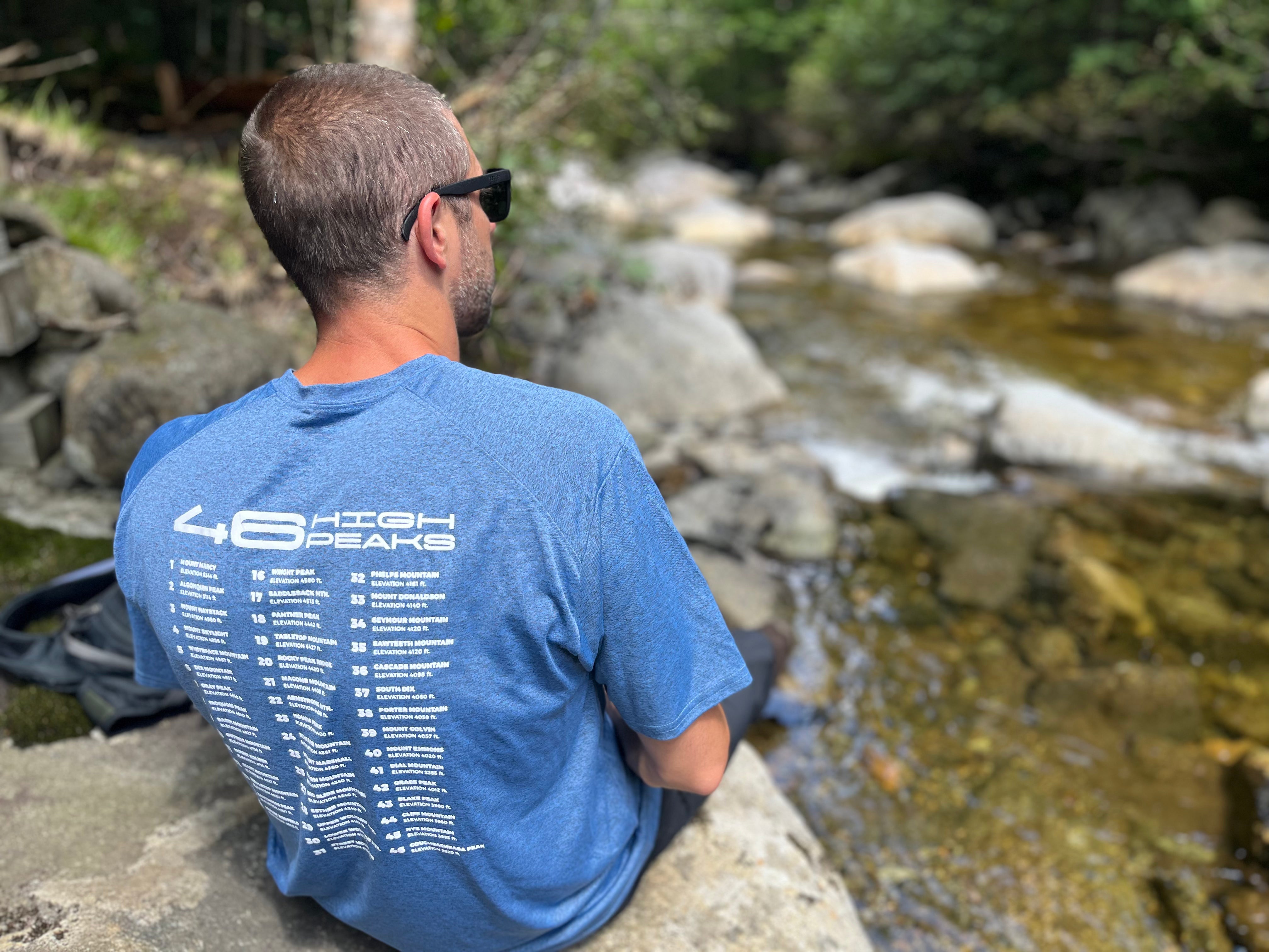 ADK High Peaks Performance Sport Tee - Moisture Wicking Hiking & Outdoor Activewear for Men & Women | Perfect for Trail Running, Camping & Adventure Travel