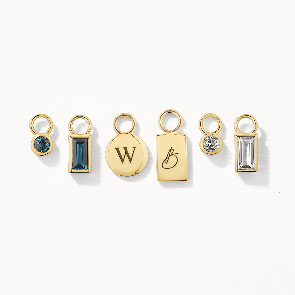 10k Gold Engravable Circle Charm - Personalized Jewelry for Birthdays, Anniversaries & Special Occasions