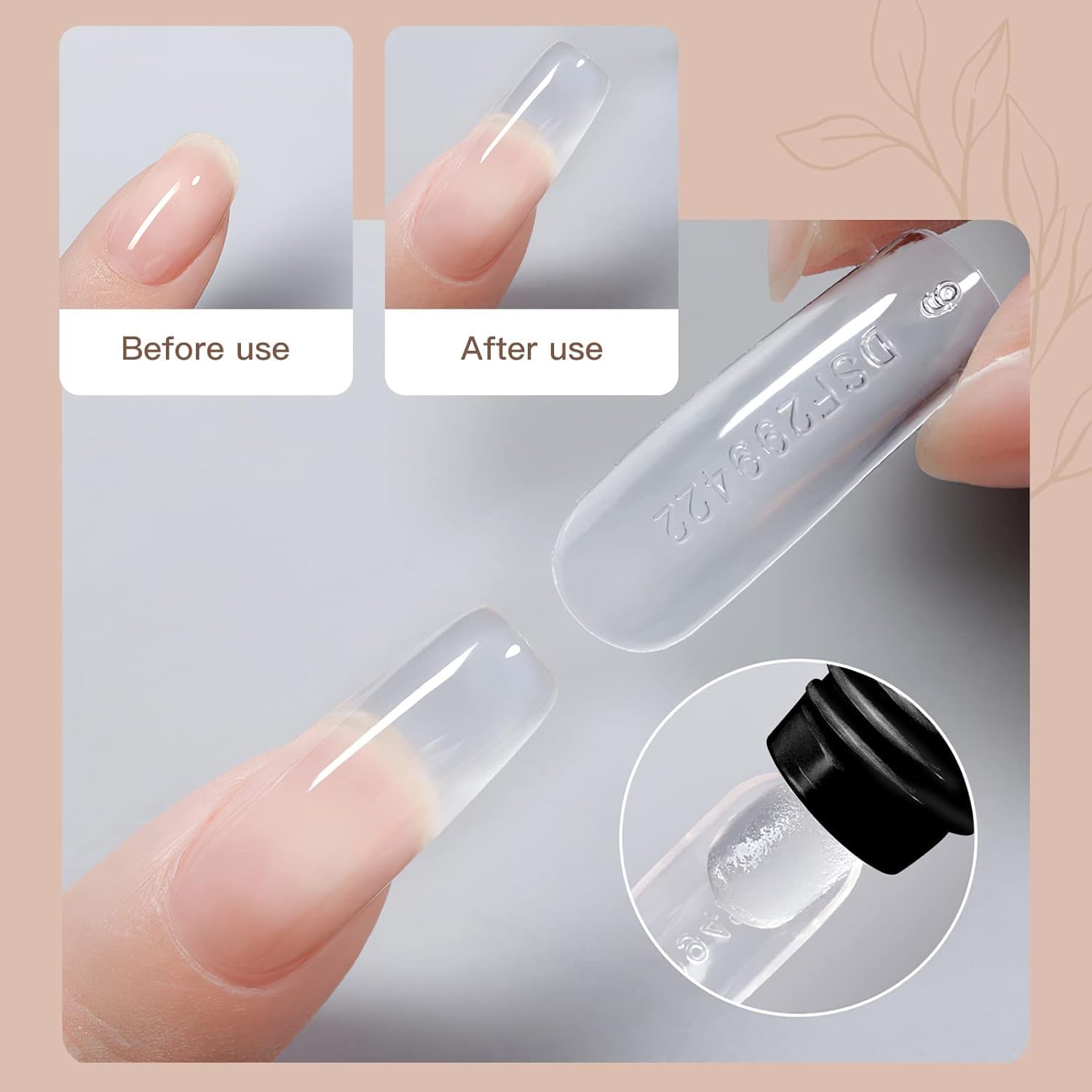 AISHU Clear Poly Nail Gel 60g - Professional Builder Gel for Nail Extensions & Nail Art | DIY Salon-Quality Manicures at Home | Perfect for Beginners & Professionals | Great for Acrylic Nails, Gel Extensions & Nail Art Designs