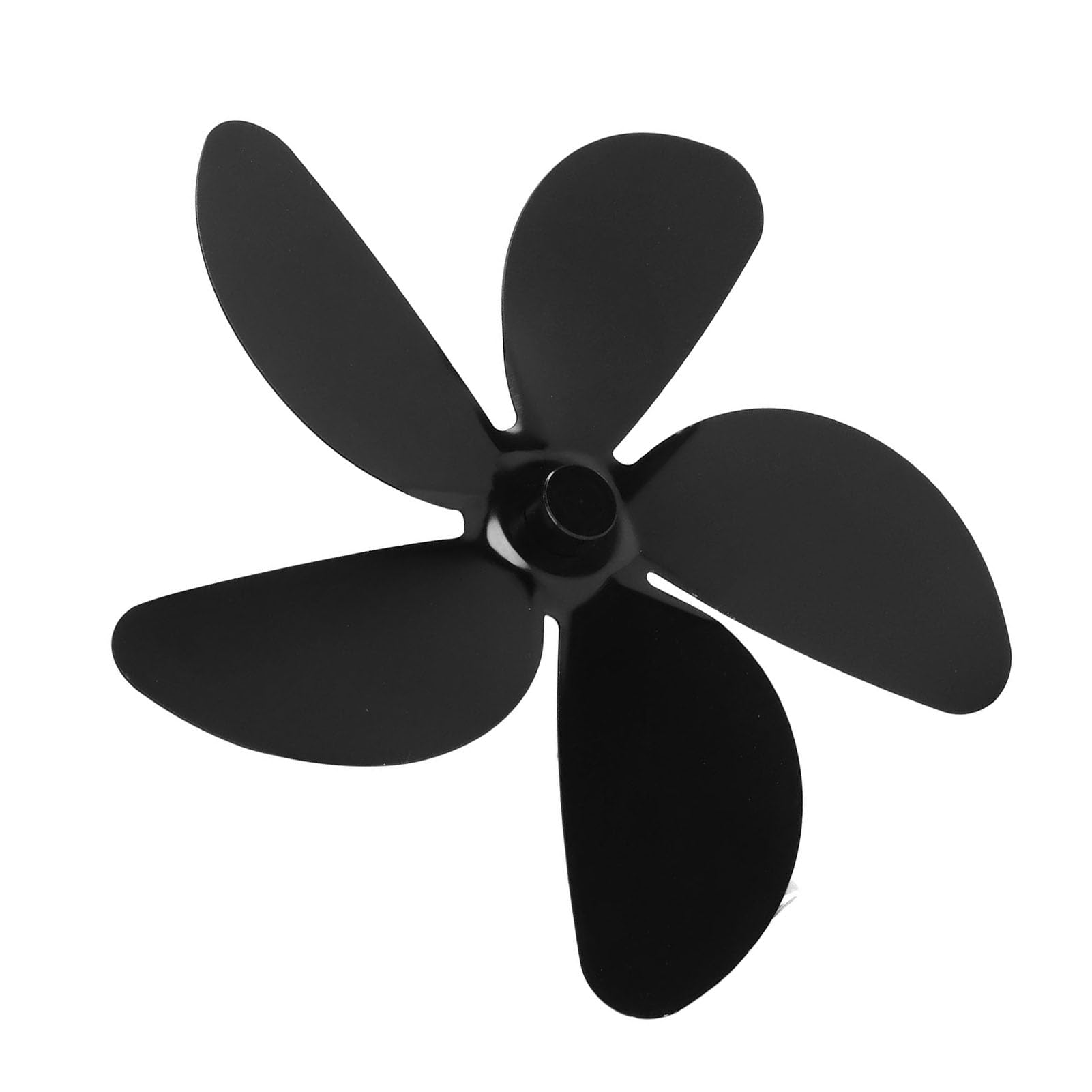 5-Blade Aluminum Alloy Wood Stove Fan Replacement - Fireplace Heating for Home Use